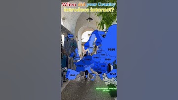 When did your Country introduce Internet? #europe #geographythroughmaps #map #mapping #geography