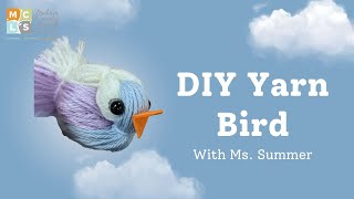 Make Your Own Yarn Bird L Easy Diy For Kids
