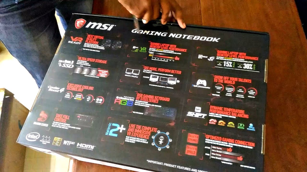 Unboxing MSI GV62 Gaming Laptop
