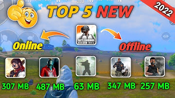 Top 5 New Online/Offline PUBG Alternative Games 2022 ! High graphics For 1/2/gb Ram device