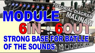 12 RU Module 6in 6out | Malinaw at Detalyadong Gawa | Diagram |  Strong Base Output | HD TUTORIAL