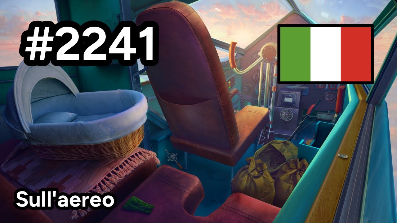 #2241 🇮🇹 (📕10-📄4-1) - Sull'aereo - June's Journey