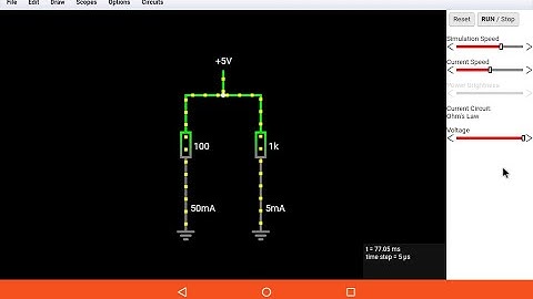 Falstad circuit simulator