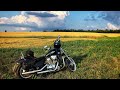 6 августа 2023 дорога в Большебыково . Russia road village + music kino. Honda steed 400