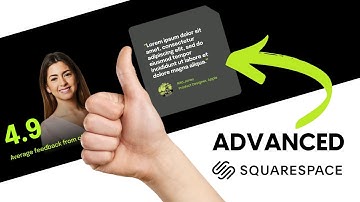 How to design a advanced testimonial section in Squarespace