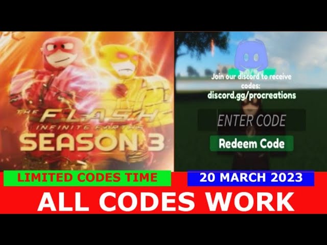 Roblox - Códigos para o The Flash (julho 2023) - Critical Hits