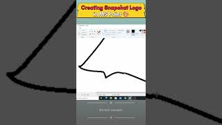 Creating Snapchat Logo In Ms Paint