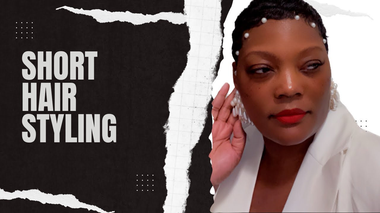 How I style my short hair - YouTube