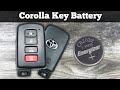 2014 - 2020 Toyota Corolla Key Fob Battery Replacement - How To Change Replace Remote Fob Batteries