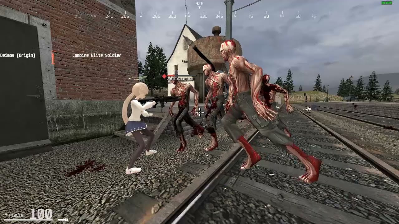 Garry's mod - Blue Archive Team NPC WAR (Sandbox Gameplay)