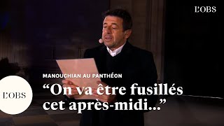 Au Panthéon, Patrick Bruel lit la dernière lettre de Missak Manouchian à son épouse Mélinée