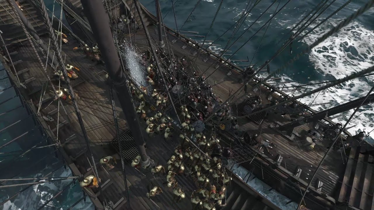 I'M THE BETTER ONE! Bannerlord War Sails: Nord Huscarl V Aserai Vanguard Faris (120v120 Dromon Ship)