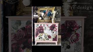 Dreamy dresser makeover using decoupage and mould!