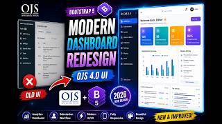 OJS Dashboard Redesign 2026 | Modern Academic Admin Panel Profile