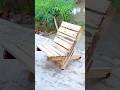 Folding Wooden Chair Build | Smart DIY Furniture Project step by step full process #Shorts #amazing