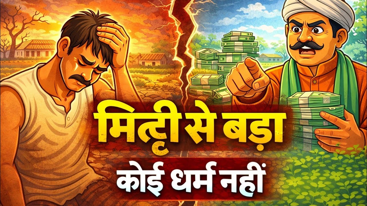 मिट्टी से बड़ा कोई धर्म नहीं | गरीब किसान और लालची साहूकार की दर्दनाक कहानी