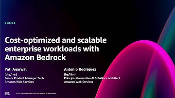 AWS re:Invent 2024 - Cost-optimized and scalable enterprise workloads with Amazon Bedrock (AIM356)