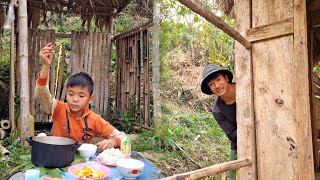 Poor boy - Uncle Thang’s happy meal for Bao .Joy returned to the poor boy