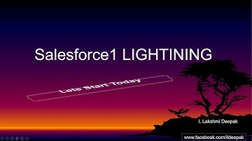 How to Create Application and Component in salesforce Lightning Framework