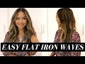 Easy Flat Iron Waves | Soft Effortless Curls