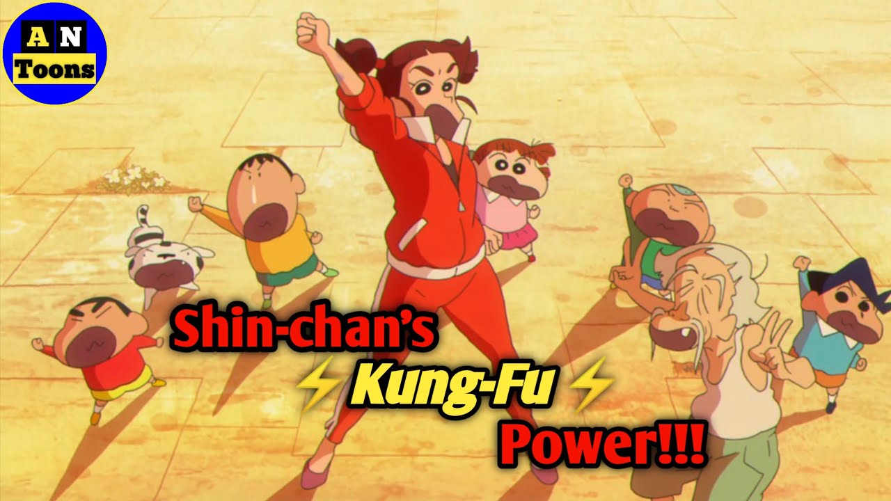 Shin chans Kung Fu Power   shin chan AMV  Crayon Shin Chan Burst Serving  kung Fu Boys 