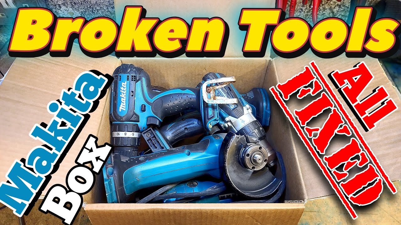 Repairing a whole Box of broken Makita tools. Suprized 2 in particular could even be fixed.