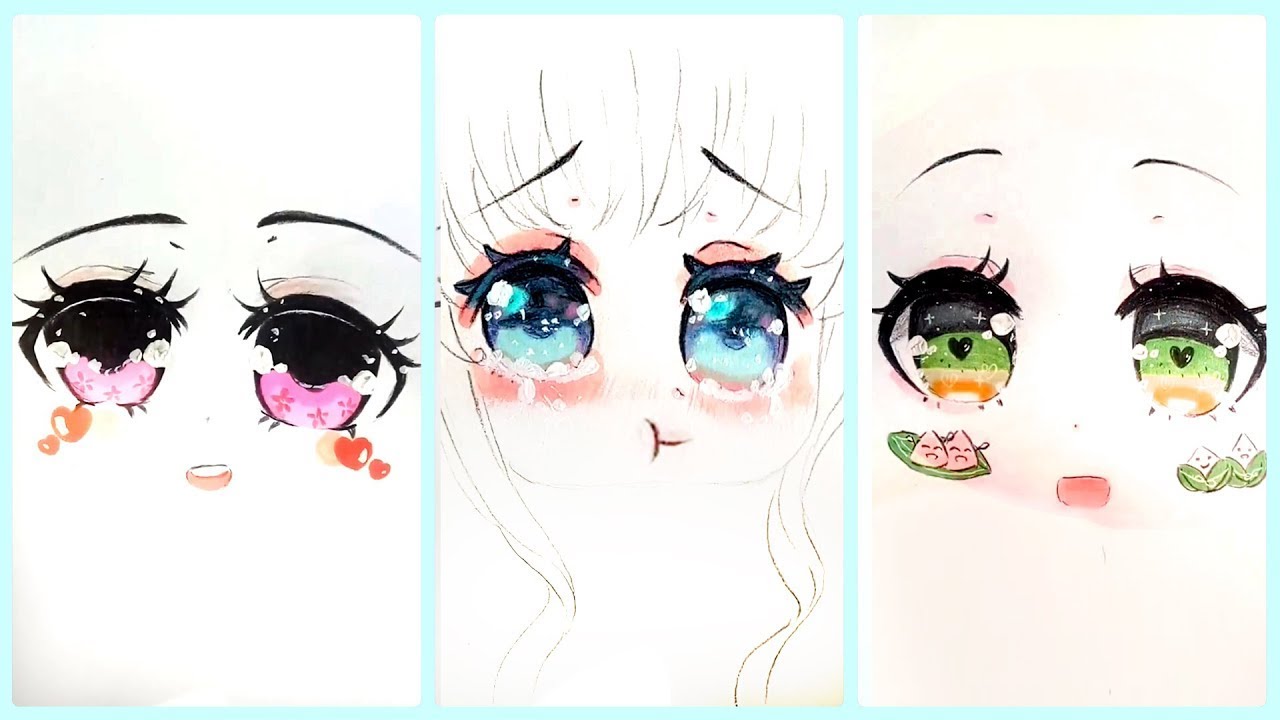 Tutorial and tips for drawing some basic anime eyes #2 | Draw so ...