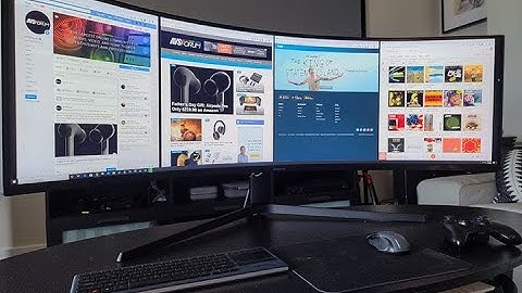 Samsung G9  split screen with Pc and laptop , Picture in Picture mode