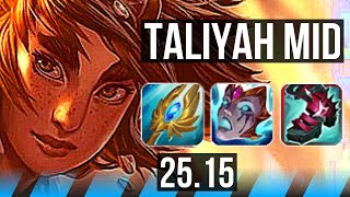 TALIYAH vs AKALI (MID) | 12/1/12, Legendary | KR Master | 25.15