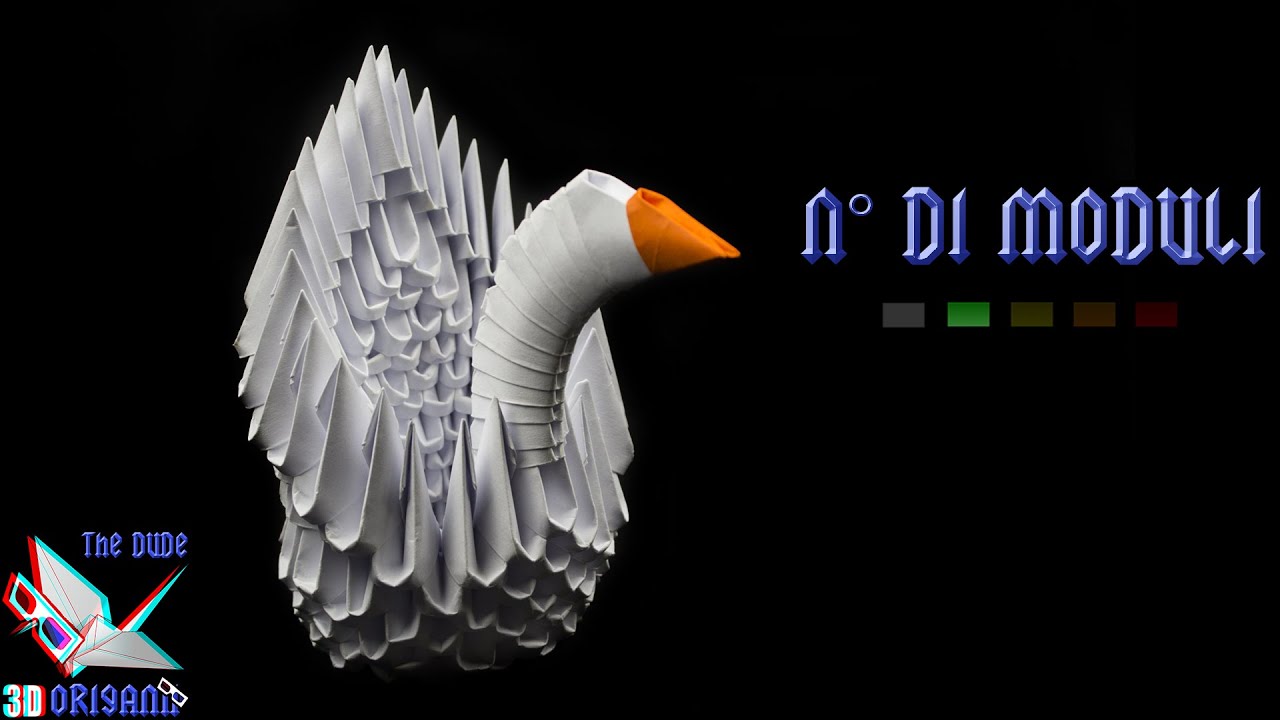 [ORIGAMI 3D ITA] Cigno Animali/Decorazioni YouTube
