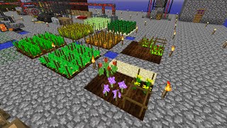 S08E18 Skyblock - Agricraft! and Ore, Redstodendron, and Diamahlia plants!