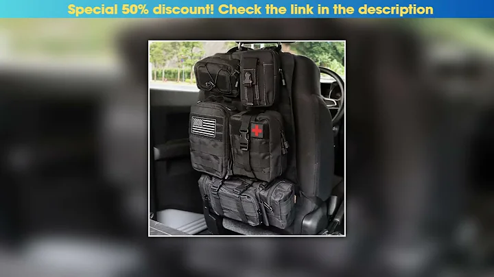 Must Buy High Quality Multifunction 55*37CM 600D 6PCS In 1 Car Back Seat Tactical Hanging Storage O