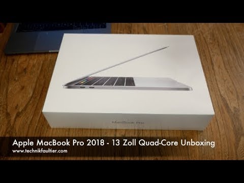 Apple Macbook Pro 18 Unboxing 13 Zoll Quad Core Youtube