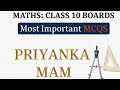 Very Important MCQs for class 10th boards by Priyanka Mam || CBSE 10 Boards MCQs