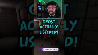 GHOST ACTUALLY LISTENED ? | Phasmophobia shorts