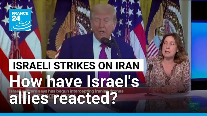 How have Israel's allies reacted to Iran strikes? • FRANCE 24 English
