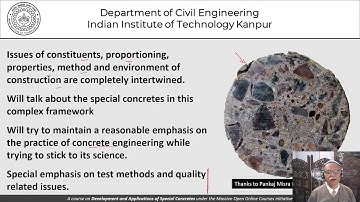 Introduction - Development and Applications of Special Concretes