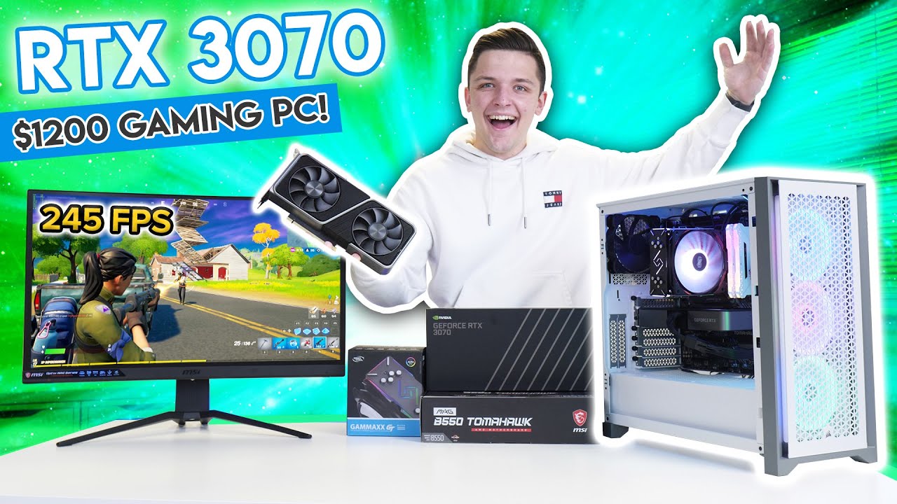 RTX 3070 $1200 Gaming PC Build! [15+ Games TESTED! - ft. Founders Edition  3070] 