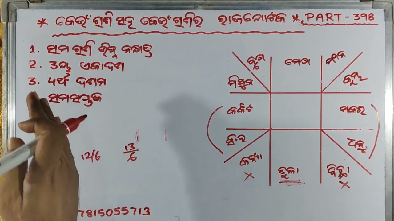**କେଉଁ ରାଶି ସହ କେଉଁ ରାଶିର ରାଜଯୋଟକ ** PART-398