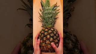 بطريقة سهلة جدا إنبات ثمرة الأناناس بالمنزل بدون تكاليف نهائى زراعة مصر diy viral shorts