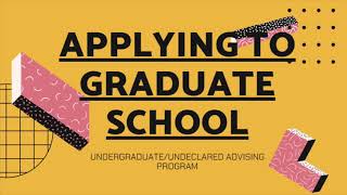 UCI U/U Academic Advising Program- Applying to Graduate School