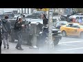Emily Ratajkowski films three different looks for DKNY in New York City