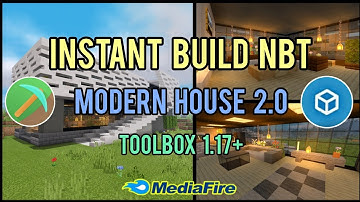 Modern House Instant Build Nbt Download For Toolbox And Horion 1.18+
