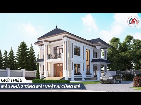 Kiến Trúc 365 - Mẫu nhà mái nhật 2 tầng đẹp lung linh tại Thái Bình