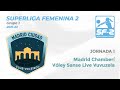 Superliga femenina 2 2122  madrid chamber vs vley sanse live vuvuzela  jornada 1