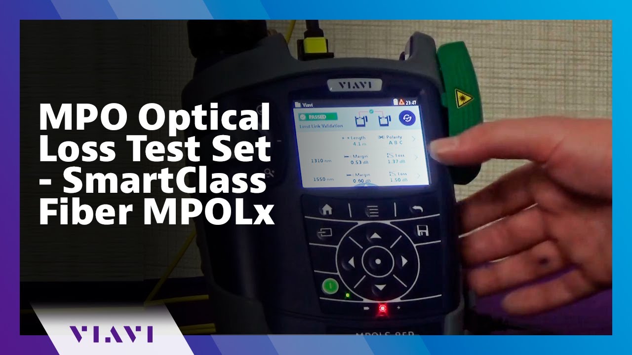 MPO Optical Loss Test Set - SmartClass Fiber MPOLx - YouTube