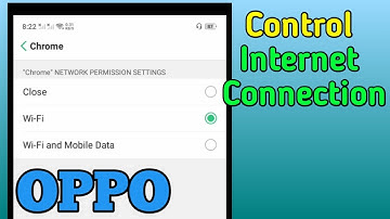 How to Control Internet Connection in OPPO A5s