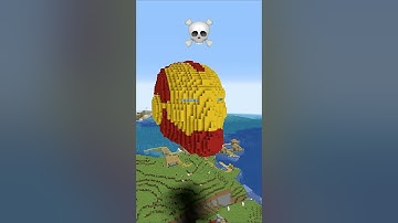 Minecraft Iron Man Statue House Build Battle - Noob vs Pro vs Hacker vs God #shorts #minecraft