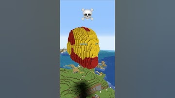 Minecraft Iron Man Statue House Build Battle - Noob vs Pro vs Hacker vs God #shorts #minecraft