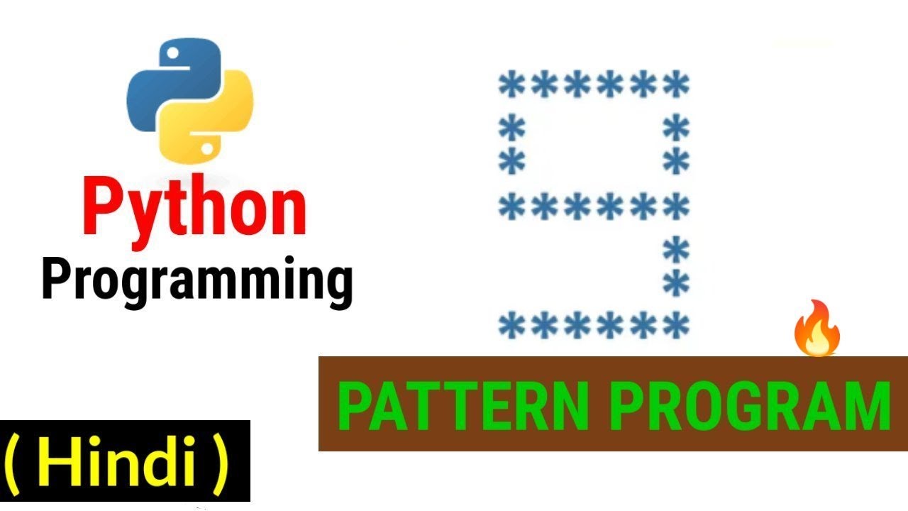 Printing Stars '*' in 9 Shape | Printing Stars in Nine shape in python ...